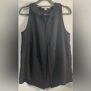 Lauren Conrad Size Small Button Down Sleeveless Top